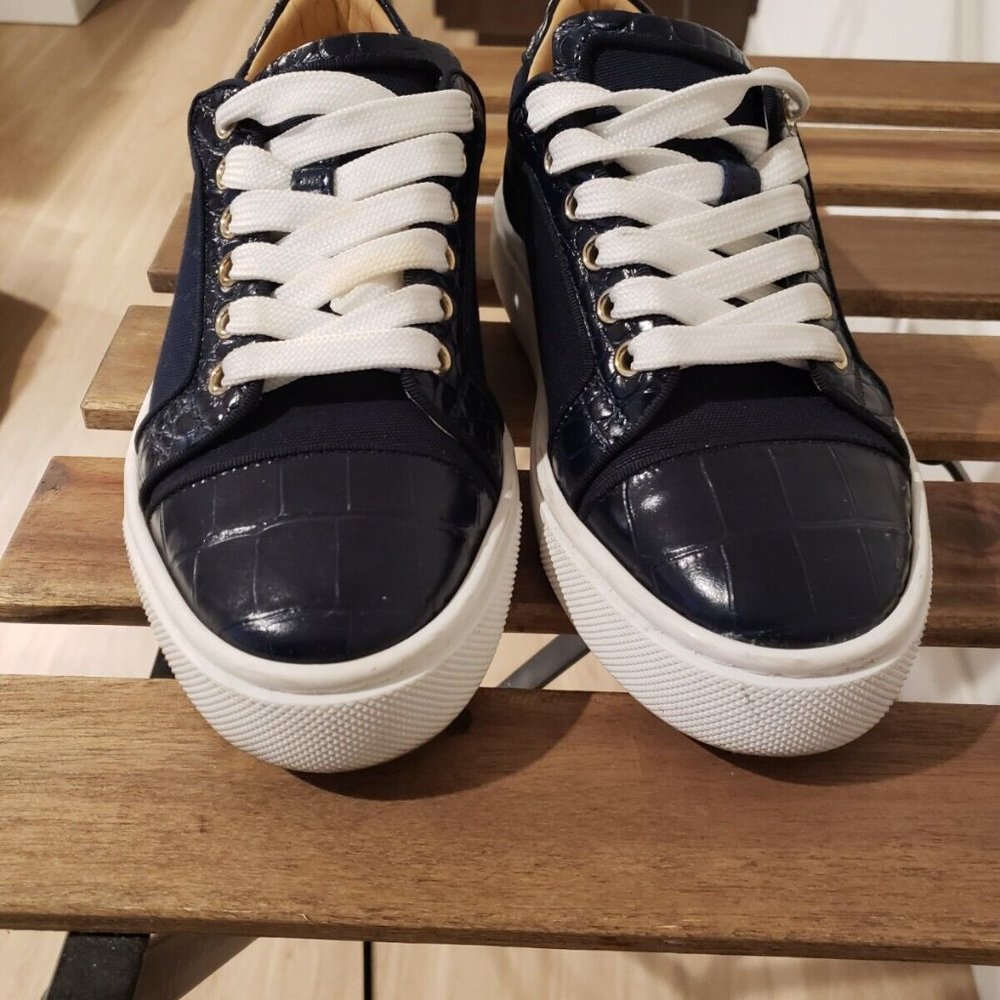 Christian Louboutin Vieririssima Orlato Flat Sneaker Calf Obscure Good Condition